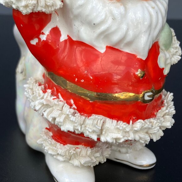 Inarco Small Spaghetti Trim Santa Planter E-1252/R - Picture 8 of 14